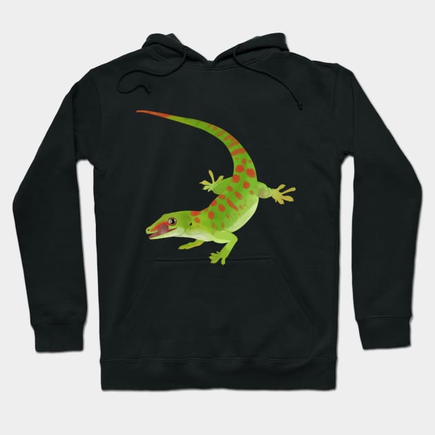 Day Gecko, Colorful Lizard, Gecko Lover Gift Hoodie by sockdogs